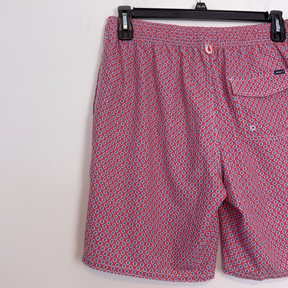 JOHNNIE-O MEN'S KARRATHA BOARD SHORT. Size Medium. Red/Pink Blue Swim Shorts. - Picture 9 of 16